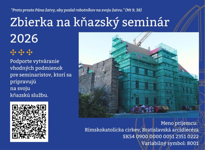 Zbierka na kňazský seminár 2026