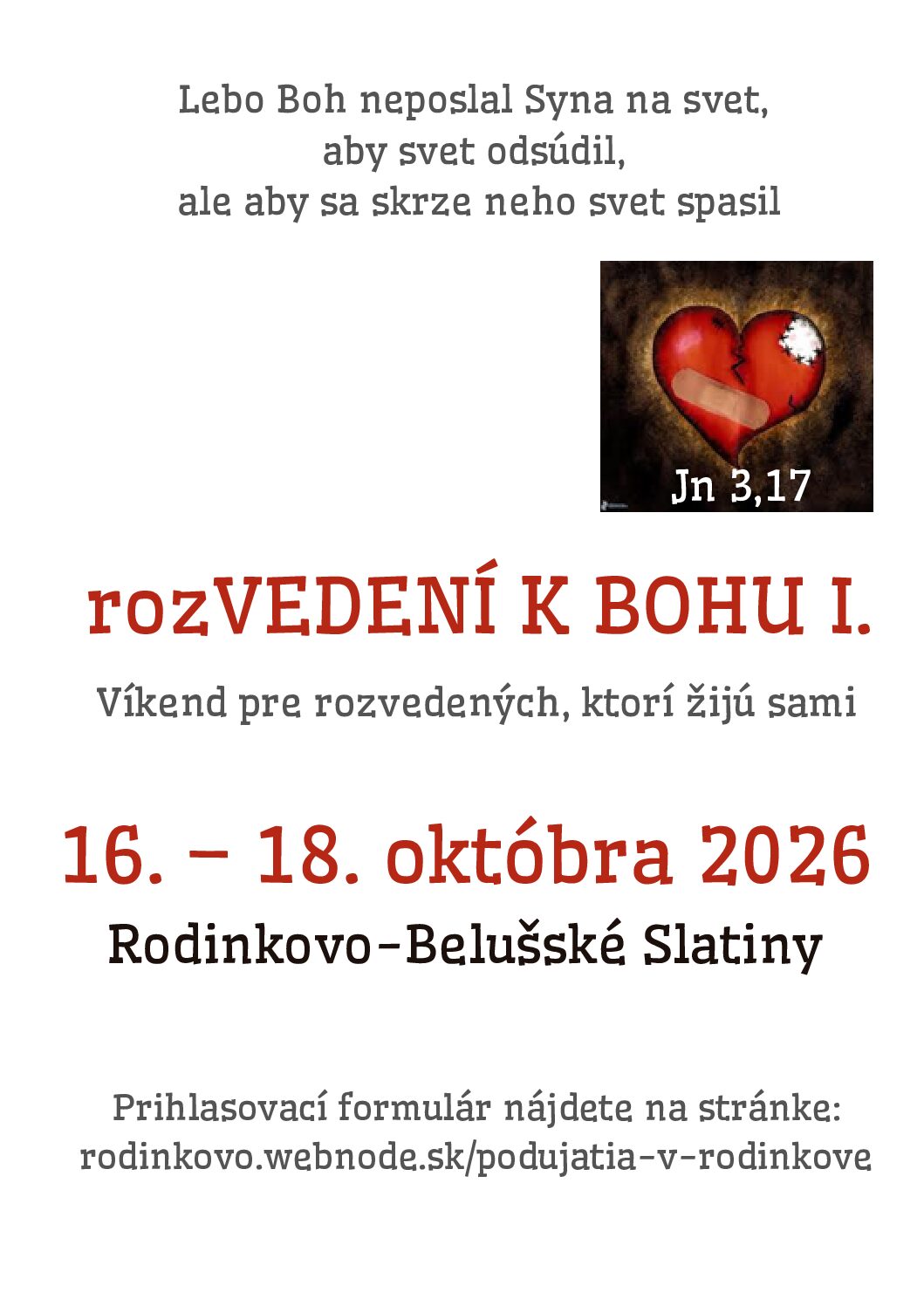 RozVEDENÍ k BOHU